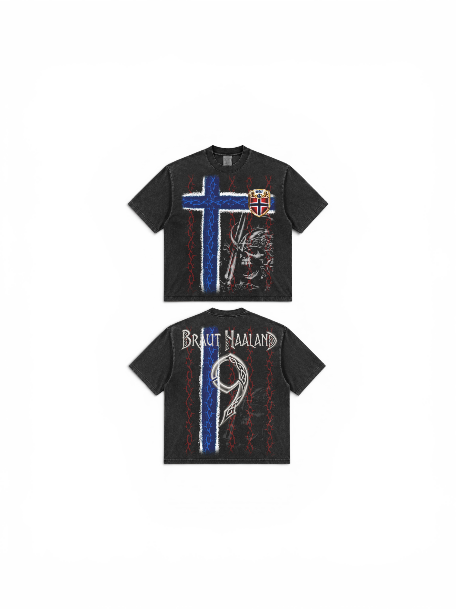 Norway Haaland Black Tee