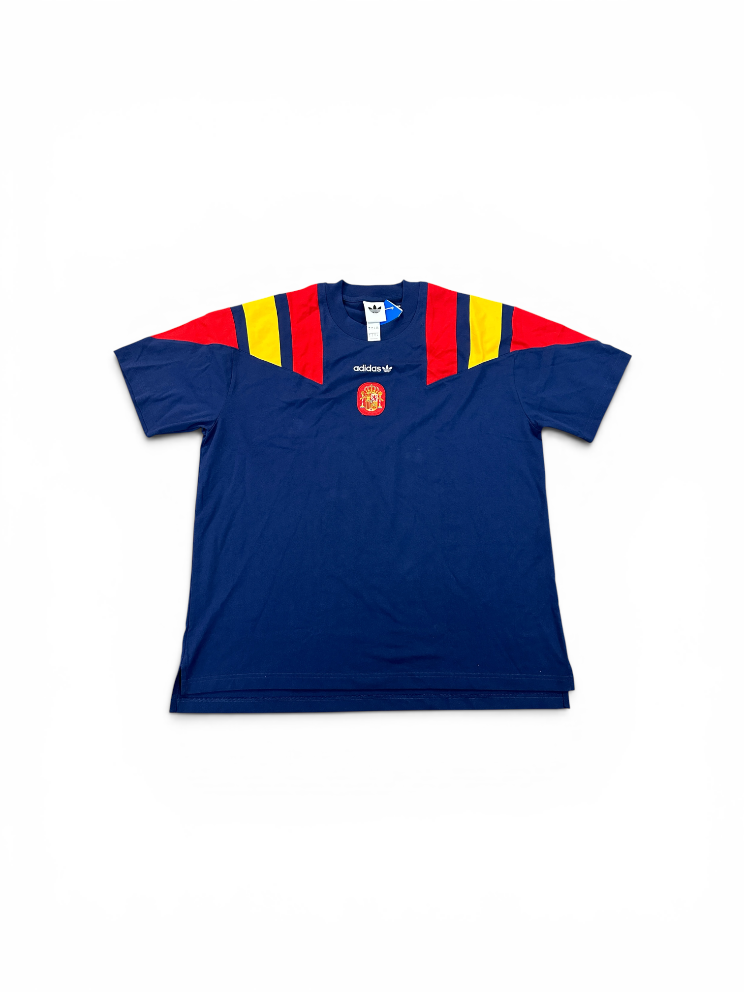 Adidas Spain 2026 Stripe Navy Tee