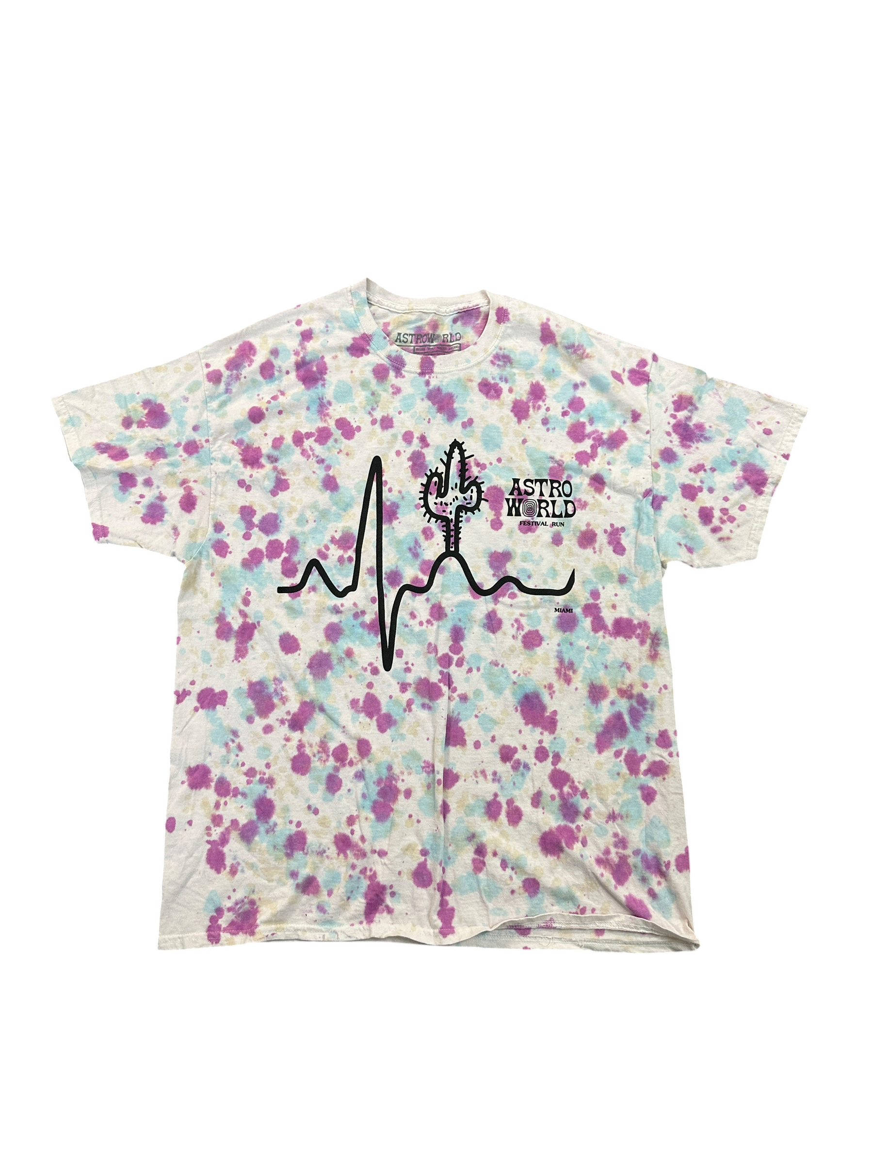 Astroworld Festival Run Miami Tie Dye Tee