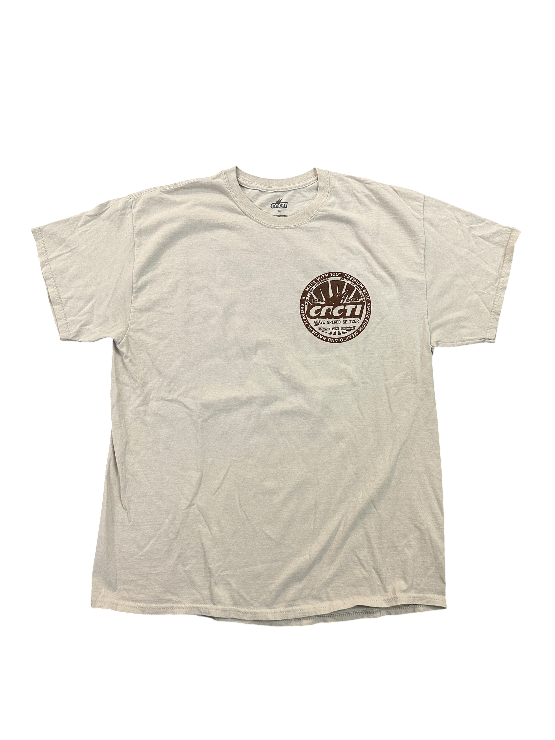 Travis Scott Cacti Seltzer Creme Tee