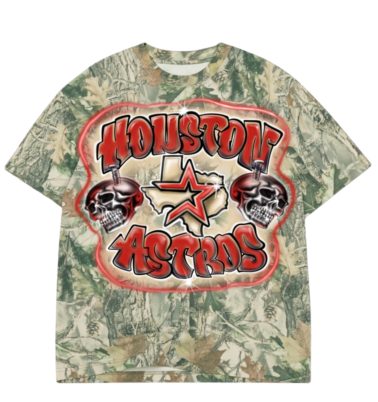 Houston Texas Star Camo Tee