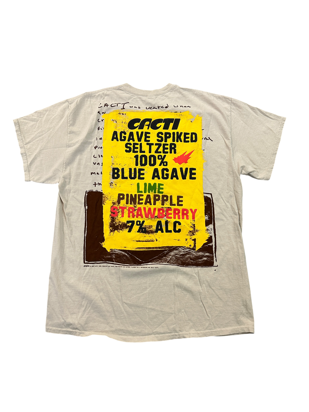 Travis Scott Cacti Seltzer Creme Tee