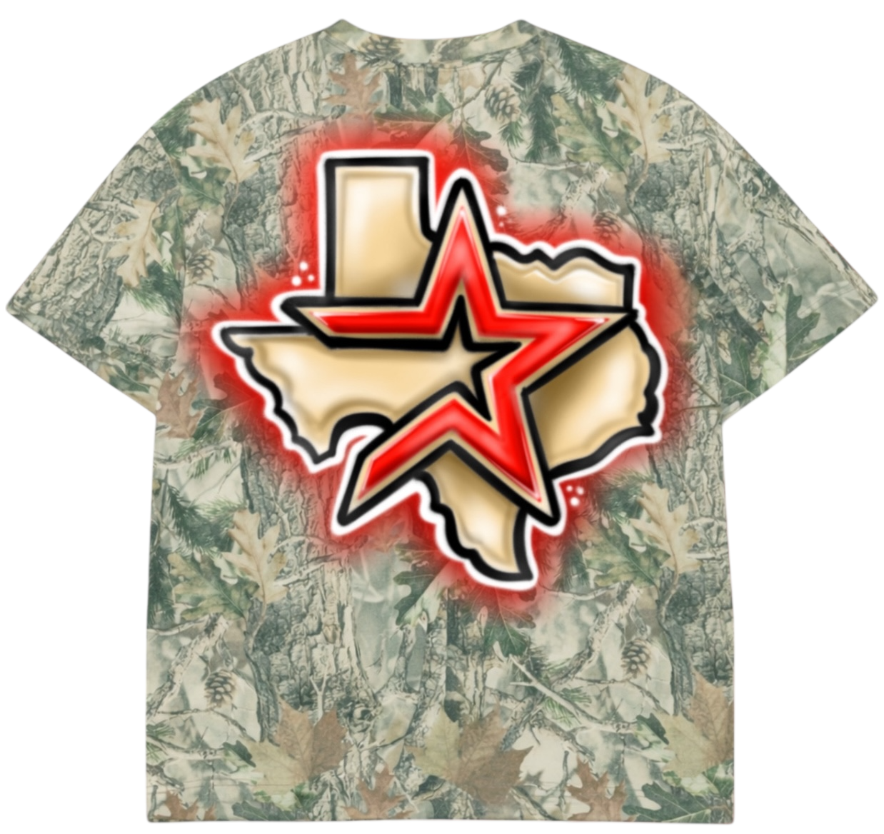 Houston Texas Star Camo Tee