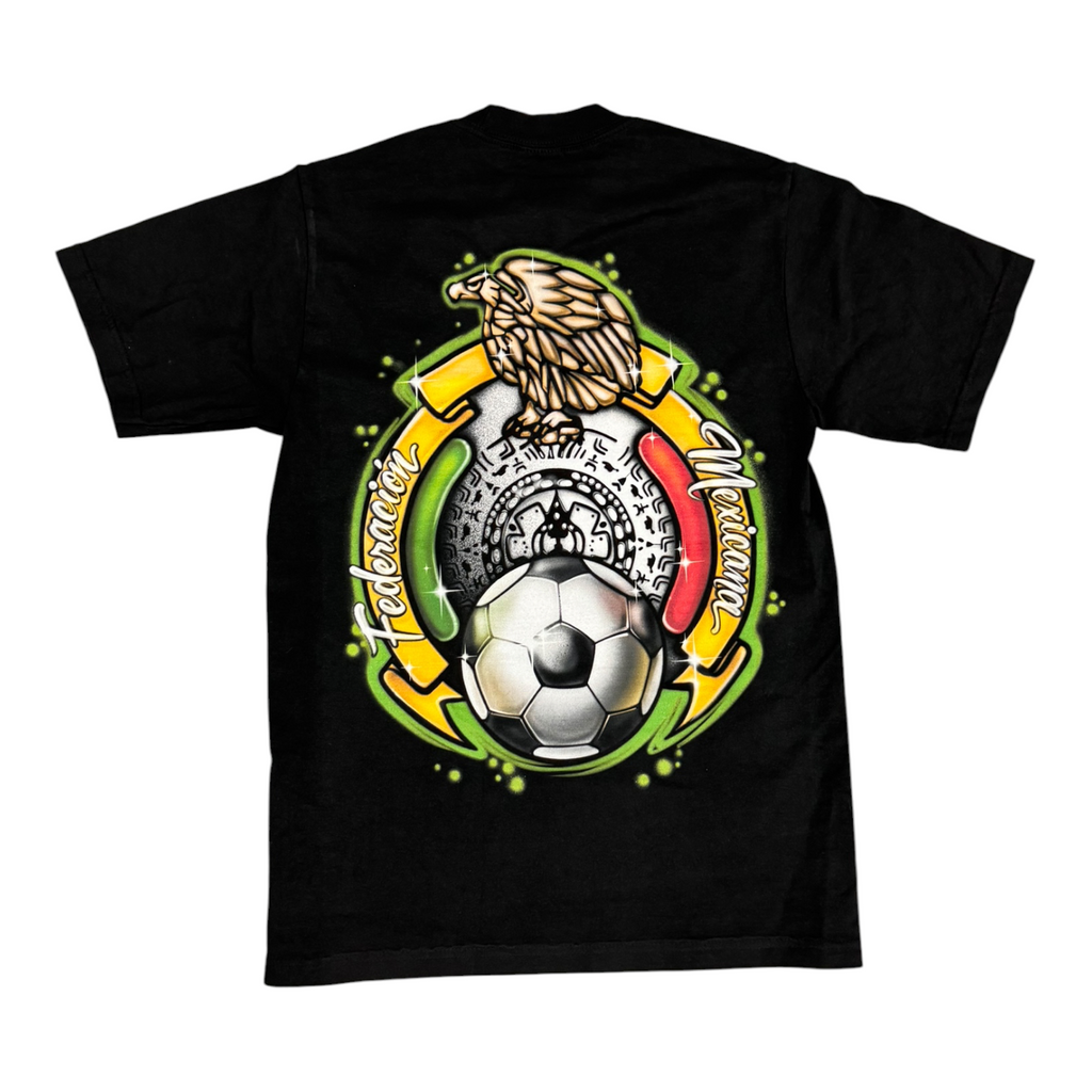 Mexico Team Soccer Black Tee