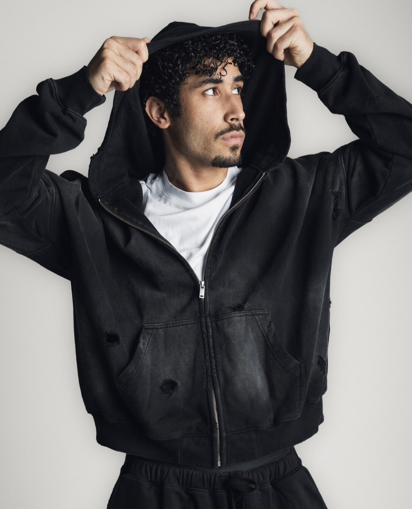 LONESTAR BLACK SUN FADED ZIP-UP