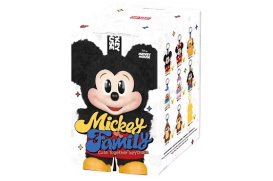 Pop Mart Disney Mickey Family Together Series Plush Keychain Single Blind Box