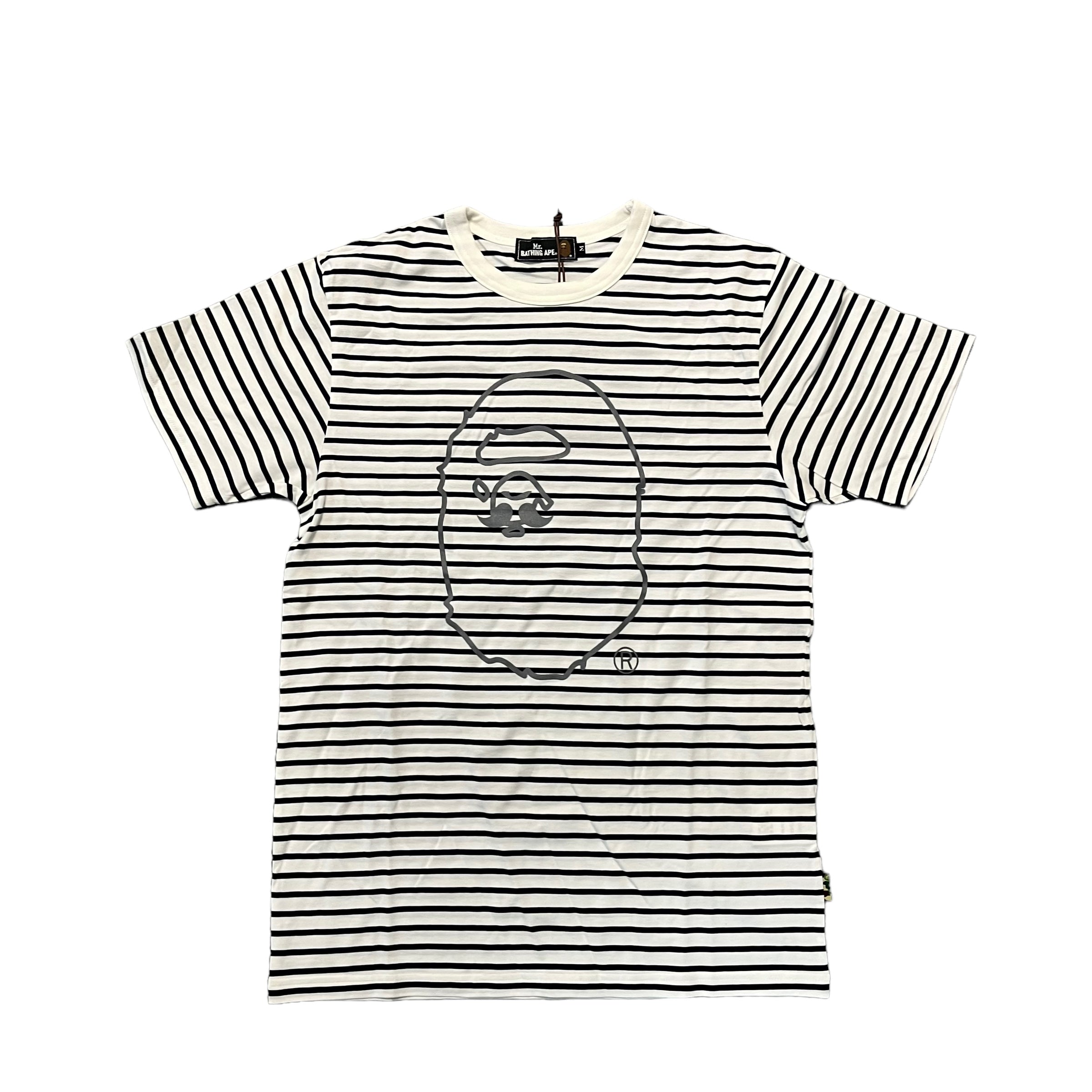 Bape Ape Head Stripe Tee