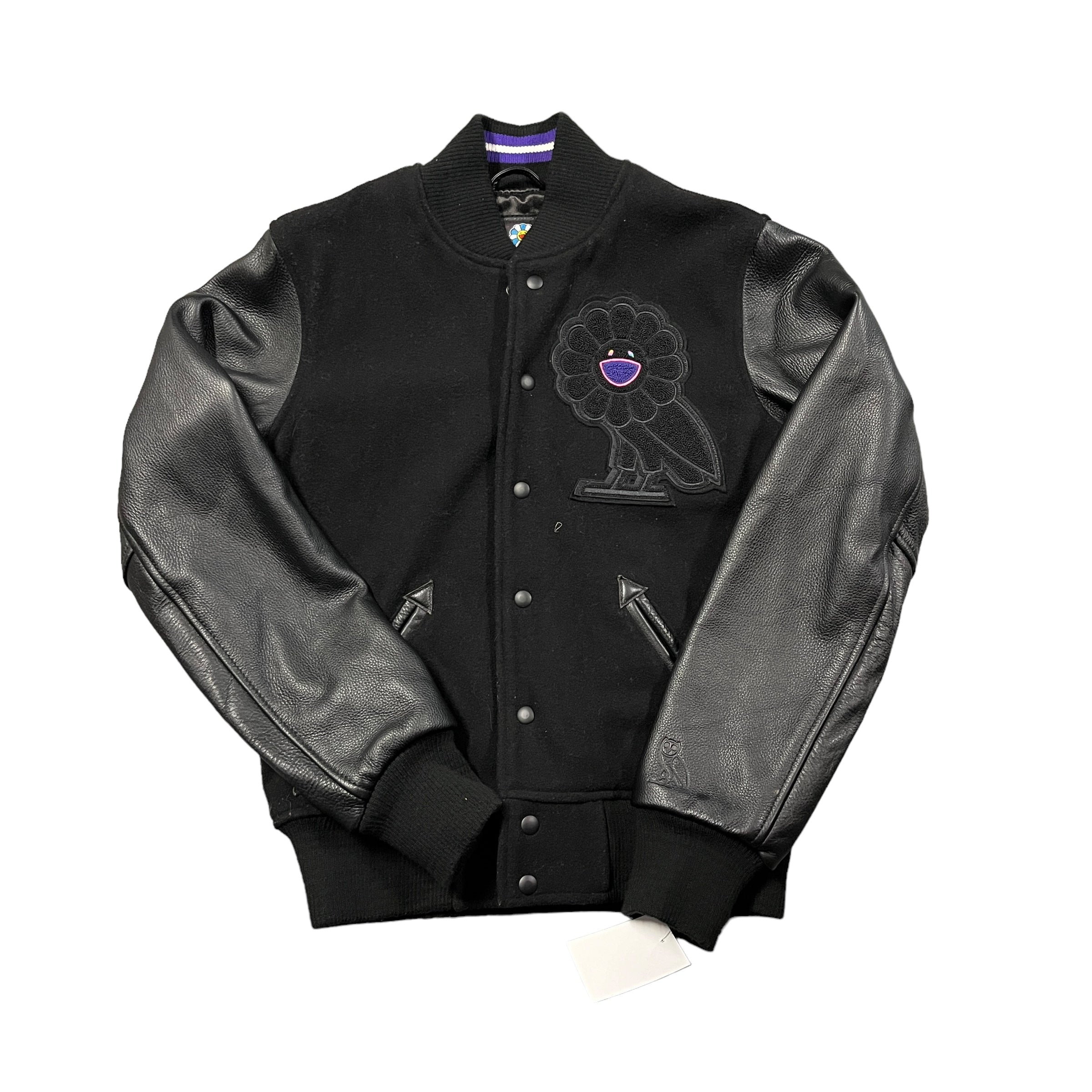Drake x Murakami Leather Bomber Jacket
