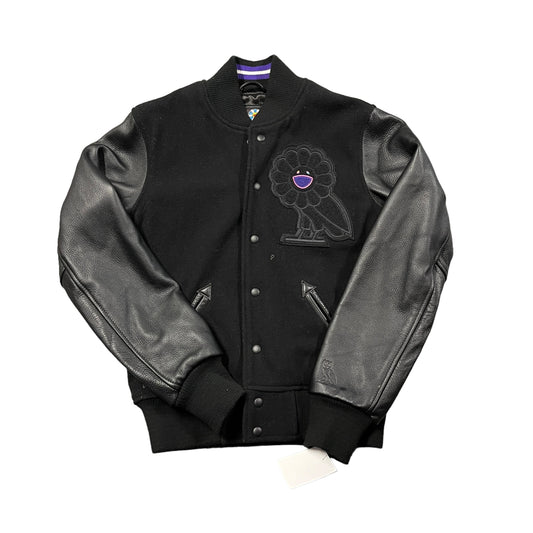 Drake x Murakami Leather Bomber Jacket