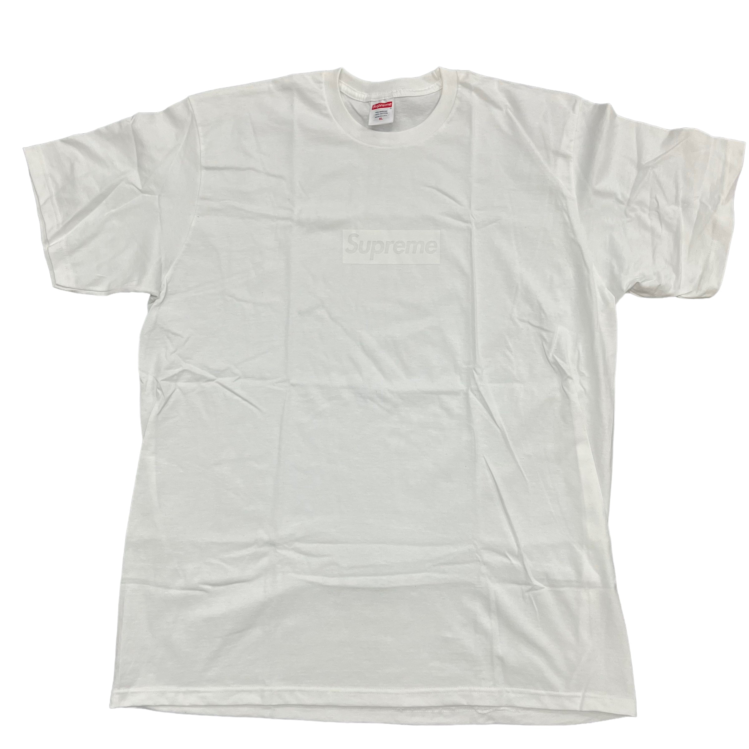 Supreme White Tonal Box Logo Tee