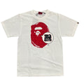 Bape 30th Anniversary Red Ape White Tee