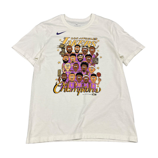 Nike Lakers Champions 2020 White Tee