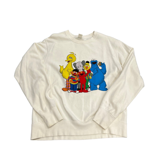 Kaws x Sesame Street Creme Crewneck